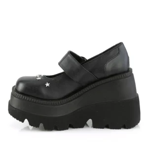 Vegan 11,5 cm SHAKER-23 demoniacult plateforme chaussure alternative noir