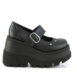 Vegan 11,5 cm SHAKER-23 demoniacult plateforme chaussure alternative noir