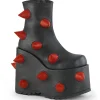 Vegan 18 cm SLAY-77-2 DemoniaCult plateforme bottines alternative noir