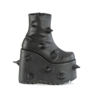 Vegan 18 cm SLAY-77 demoniacult plateforme bottines alternative noir