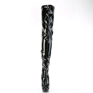 Vegan 15 cm SULTRY-4000 Noires bottes overknee femme