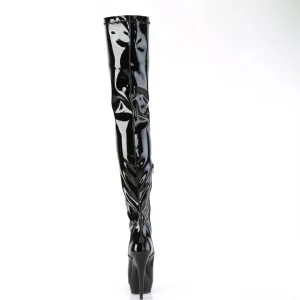Vegan 15 cm SULTRY-4000 Noires bottes overknee femme