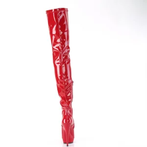 Vegan 15 cm SULTRY-4000 Rouge bottes overknee femme