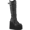 Vegan 14 cm SWING-260 plateforme bottes hautes femme à lacets