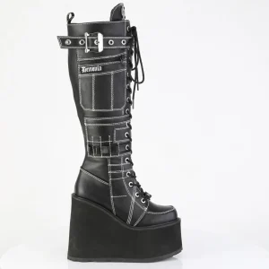 Vegan 14 cm SWING-260 plateforme bottes hautes femme à lacets