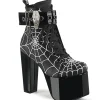 Vegan 14 cm TORMENT-51 demoniacult plateforme bottines alternative noir