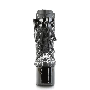Vegan 14 cm TORMENT-51 demoniacult plateforme bottines alternative noir
