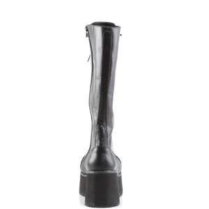 Vegan 8,5 cm TRASH502 cyberpunk plateforme bottes hautes homme noir