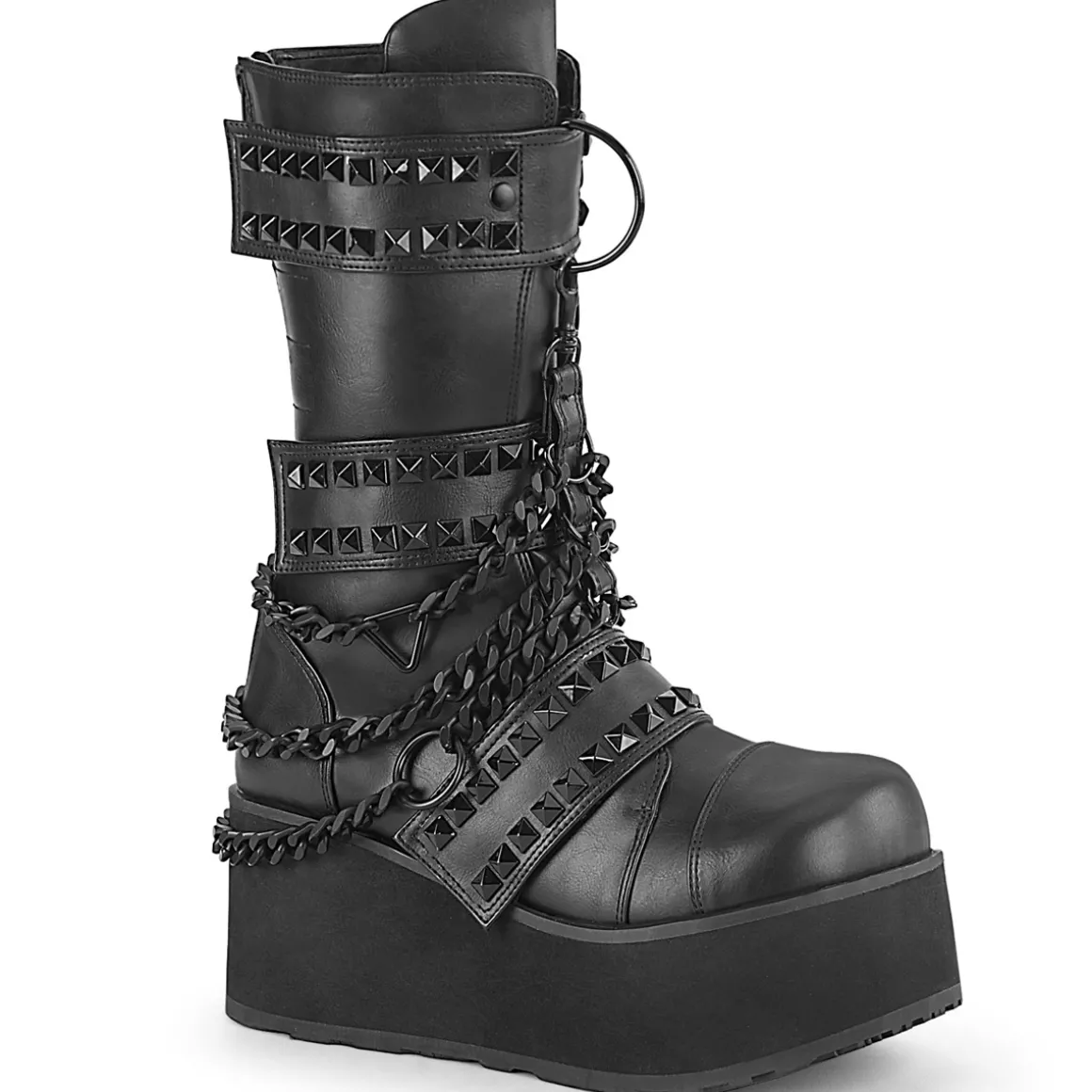 vegan__cm_trash_plateform_0-1.webp Vegan 8,5 cm TRASH plateforme bottes hommes hauteur mollet à boucles noir