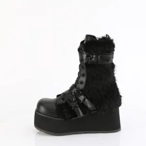 Vegan 8,5 cm TRASH218 plateforme bottes hommes à boucles