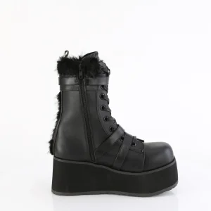 Vegan 8,5 cm TRASH218 plateforme bottes hommes à boucles