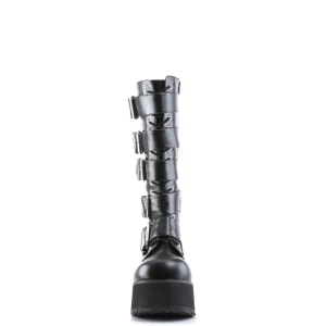 Vegan 8,5 cm TTRASH518 cyberpunk plateforme bottes hautes homme noir