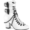 Vegan 7,5 cm VIVIKA-128-2 Bottines victoriennes à talons épais