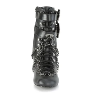 Vegan 7,5 cm VIVIKA-128 Bottines victoriennes à talons épais