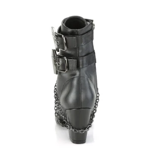 Vegan 7,5 cm VIVIKA-128 Bottines victoriennes à talons épais