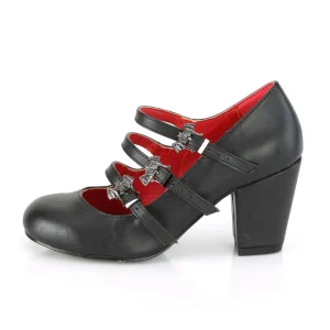 Vegan 8 cm VIVIKA-38-2 gothic escarpins maryjane ailes de chauve-souris