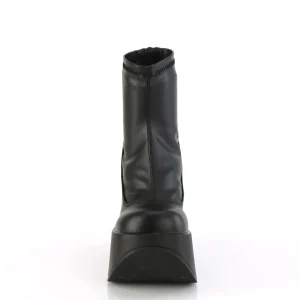 Vegan emo 13 cm DYNAMITE-100 bottine plateforme compensée noir