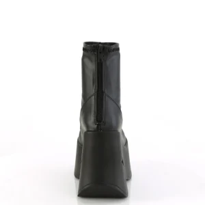 Vegan emo 13 cm DYNAMITE-100 bottine plateforme compensée noir