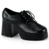 Vegan JAZZ-02 disco chaussures de proxénète hommes 70 à plateforme noir