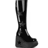 Vegan noires 13 cm DYNAMITE-218 bottes compensées plateforme emo punk