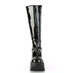 Vegan noires 13 cm DYNAMITE-218 bottes compensées plateforme emo punk
