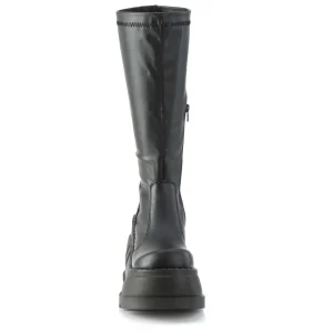 Vegan noires 12 cm STOMP-200 bottes compensées plateforme cyberpunk