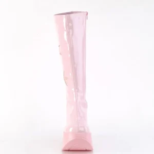 Vegan rose 13 cm DYNAMITE-218 bottes compensées plateforme emo punk
