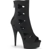 Vegan suede 15 cm DELIGHT-1014 bottillons riccianera bout ouvert