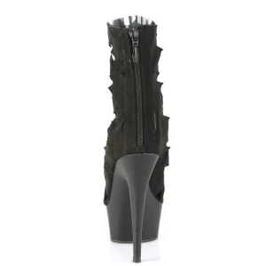 Vegan suede 15 cm DELIGHT-1014 bottillons riccianera bout ouvert