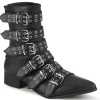 Vegan WARLOCK-70 bottines bout pointu - bottines winklepicker homme 6 boucles
