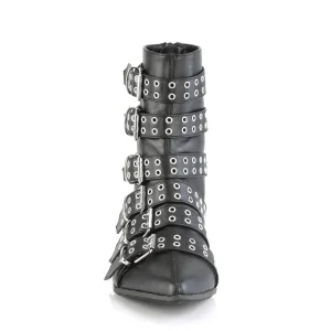 Vegan WARLOCK-70 bottines bout pointu - bottines winklepicker homme 6 boucles