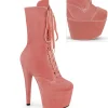 Velours 18 cm ADORE-1045VEL bottines à talons aiguilles rose + protection