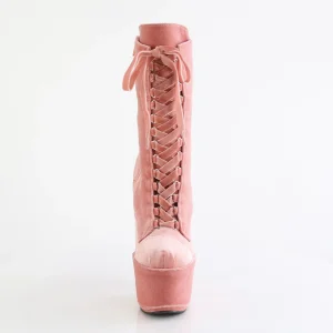 Velours 18 cm ADORE-1045VEL bottines à talons aiguilles rose + protection