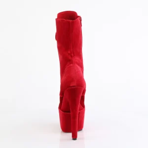 Velours 18 cm ADORE-1045VEL bottines à talons aiguilles rouge + protection