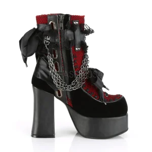 Velours 11,5 cm CHARADE-110 bottines demoniacult plateforme