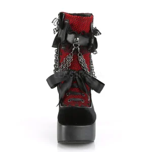 Velours 11,5 cm CHARADE-110 bottines demoniacult plateforme