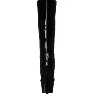 Verni 18 cm ADORE-2023 plateformes bottes à lacets pour femmes