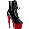 Verni 18 cm ADORE-1020 pleaser bottines à semelles rouges
