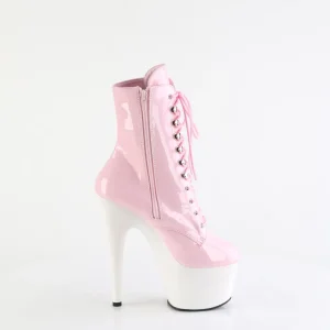 Verni 18 cm ADORE-1020 pleaser bottines à semelles blanc