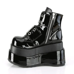 Verni 11,5 cm BEAR-104 emo bottines compensées plateforme à boucles
