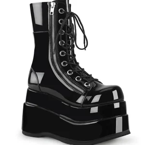 Verni 11,5 cm BEAR-265 emo femmes bottines double plateforme à lacets
