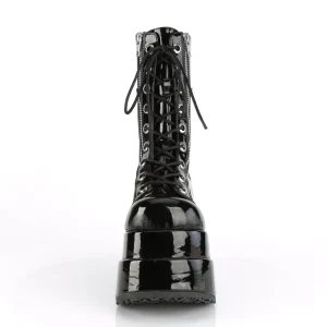 Verni 11,5 cm BEAR-265 emo femmes bottines double plateforme à lacets