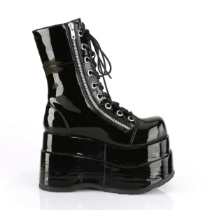 Verni 11,5 cm BEAR-265 emo femmes bottines double plateforme à lacets