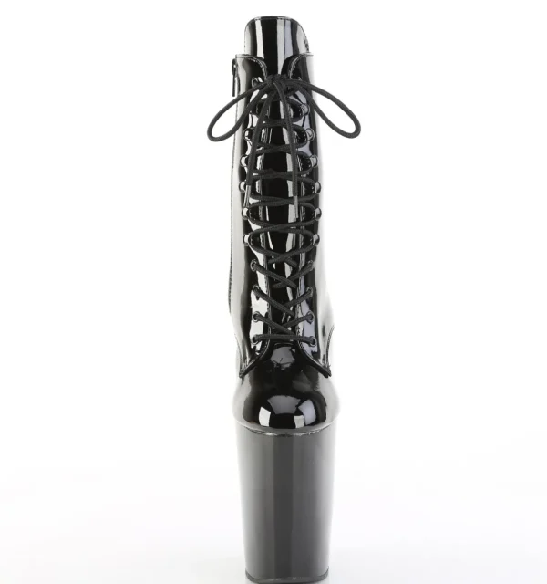 Verni 23 cm BEWITCHED Heelless bottines pony talons noires