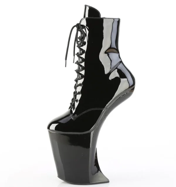 Verni 23 cm BEWITCHED Heelless bottines pony talons noires