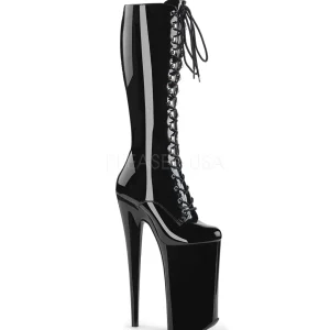 Verni 25 cm BEYOND-2020 plateformes bottes à lacets pour femmes