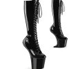 Verni 20 cm CRAZE-2023 Heelless bottes pony talons noires