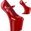 Verni 20 cm CRAZE-880 Heelless escarpins pony talons rouges