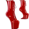 Verni 20 cm CRAZE-1040 Heelless bottines pony talons rouges