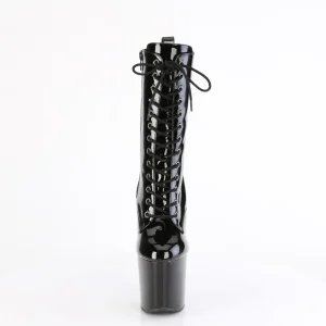 Verni 20 cm CRAZE-1040 Heelless bottines pony talons noires